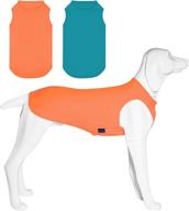 🐶 kickred 2 pack dog cooling shirts: instant cooling ice pet vest for dogs - lightweight & breathable sleeveless t-shirts for small, medium, large dogs and cats логотип