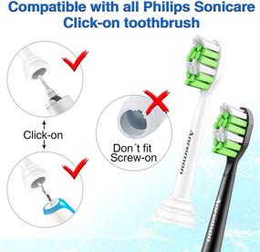 img 2 attached to 🪥 Toothbrush Replacement Head: Aoremon Sonicare DiamondClean