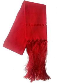 img 2 attached to Mexican Handmade Fiesta Rebozo Shawl Women's Accessories at Scarves & Wraps