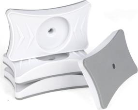 img 4 attached to Protect Walls and Doorways with Baby Gate Wall Protector, 4 Pack - Ideal for Child and Pet Safety Gates