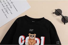 img 1 attached to Toddler Crewneck Sweatshirt Rainbow Pullover Apparel & Accessories Baby Boys