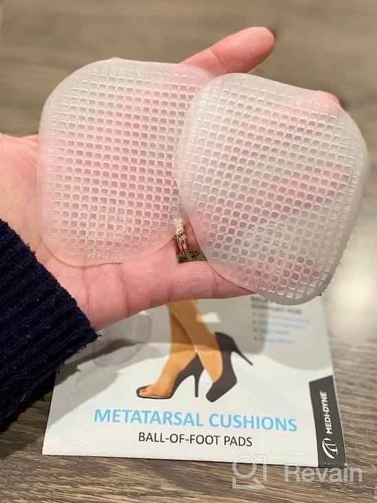 img 1 attached to Relieve And Prevent Ball Of Foot Pain With Tuli'S Metatarsal Cushions - Soft Gel Inserts, One Size Fits All! review by David Mcdonald