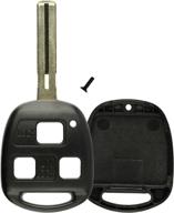 🔑 keylessoption keyless entry remote fob case shell replacement + uncut blade for hyq1512v, hyq12bbt (repair kit) logo