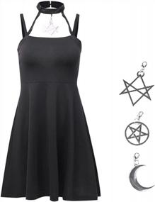 img 1 attached to Gothic Vintage Romantic Casual Goth Dress For Women - Fashionable And Search Engine Optimized