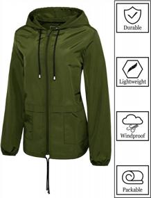 img 1 attached to Packable Lightweight Women'S Rain Jacket With Hood - Waterproof Outdoor Windbreaker By GEMYSE
