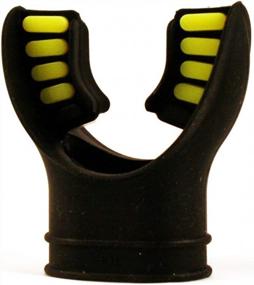 img 1 attached to Upgrade Your Scuba Gear With ScubaMax Silicone Mouthpiece With Color Tab Replacement In Black/Yellow