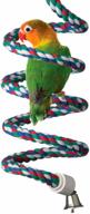 🐦 super bird creations sb323 small bird bungee bird toy - fun & entertaining play accessory for small birds, 1/2" diameter x 52 logo