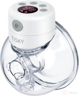 🍼 wearable breast pump tisky - electric hands free breast pump with low noise & lcd screen, portable breastfeeding pump with 2 mode & 9 levels and memory function -24mm logo