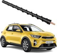 📶 enhance reception with 7 inch short antenna for kia sedona sportage forte rio borrego sorento soul spectra kx cross 2005-2017: genuine kia accessories replacement logo