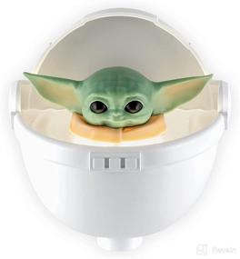 img 4 attached to 🌟 UL-Certified STAR WARS LED Night Light with Dusk-to-Dawn Sensor - Baby Yoda Floating Carrier, The Mandalorian, Grogu - Cute Kids Nightlight for Bedroom, Bathroom, Hallway, Game Room - 53234