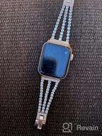 картинка 1 прикреплена к отзыву Add Glitz To Your Apple Watch With Surace'S Rhinestone Metal Link Bracelet For Women - Compatible With Series 8, 7, 6, 5, 4, 3, 2, 1 And SE - 38Mm/40Mm/41Mm, Rose Gold. от Rail Basri