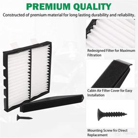 img 1 attached to 🏠 Cabin Air Filter Retrofit Kit for Chevy Silverado 1500 2500 3500 HD Tahoe Avalanche Suburban GMC Sierra Yukon XL Cadillac Escalade ESV EXT - Enhance Air Quality with 259-200 22759203 103948 22759208 Cabin Air Filter Kit