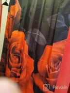 img 1 attached to Experience The Elegance Of LIVILAN'S Red Rose Shower Curtain Set With 12 Hooks - Waterproof And Perfect For Valentine'S Day! review by Timothy Jimenez