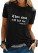 dresswel women's thou shall not try me shirt: letter print t-shirt with a funny twist, pocket sweatshirt, and top-quality tee tops logo