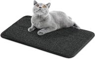 durable cat scratching mat 23.6 x 12 inch – protect furniture, carpets, and sofas with matdology's black cats scratcher pad! logo