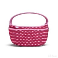 👶 baby buddy essentials caddy - baby pink mini dots - designed and constructed logo