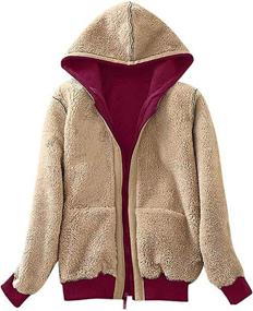 img 2 attached to SWISSWELL Hoodies Winter Fleece Sweatshirt Women's Clothing - Coats, Jackets & Vests