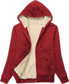 img 4 attached to SWISSWELL Hoodies Winter Fleece Sweatshirt Women's Clothing - Coats, Jackets & Vests