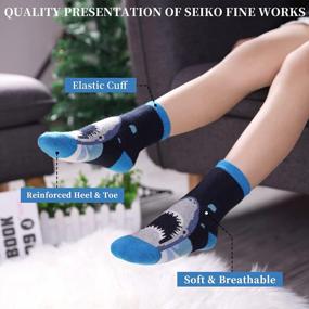 img 2 attached to Cozy And Warm Kids Wool Hiking Socks For Cold Winter Days - 6 Pairs