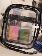 img 1 attached to Concert-Approved Clear Crossbody Bag: Stylish & Secure Stadium Purse for Sports Events & Festivals review by Brent Mosley
