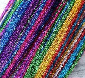 img 3 attached to 🎉 300Pcs Glitter Sparkle Pipe Cleaners: Fun Craft Stems for DIY, Arts, Weddings!