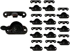 img 3 attached to Secure Your Windows With QCAA Steel Sash Locks - 12 Pack, Oil Rubbed Bronze Finish