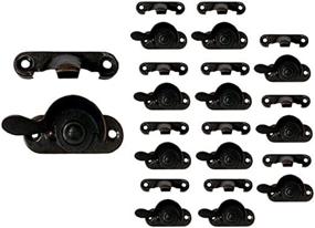 img 2 attached to Secure Your Windows With QCAA Steel Sash Locks - 12 Pack, Oil Rubbed Bronze Finish