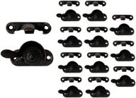 secure your windows with qcaa steel sash locks - 12 pack, oil rubbed bronze finish logo