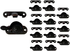 img 4 attached to Secure Your Windows With QCAA Steel Sash Locks - 12 Pack, Oil Rubbed Bronze Finish