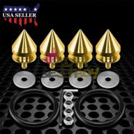 🔩 jdmbestboy gold spike quick release fasteners kit for car bumpers, trunk, fender, and hatch lids logo