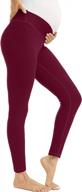 fitglam women's maternity leggings underbelly pregnancy lounge active workout pants logo