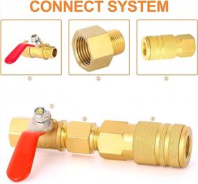 img 3 attached to GASHER 2PCS Brass Pipe Fitting, Reducer Adapter, 1/2-Inch Male Pipe X 3/4-Inch Female Pipe