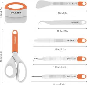 img 3 attached to DOOHALO Weeding Tools Bundle: Vinyl Craft Weeder Kit For Cricut Silhouette, Paper Knife, Scraper, Spatula & More!