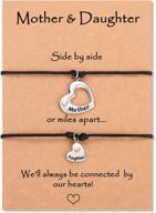 cherish your bond: heart matching wish bracelets for mom and daughter by manven logo