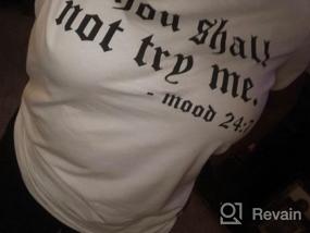 img 8 attached to Dresswel Women'S Thou Shall Not Try Me Shirt: Letter Print T-Shirt With A Funny Twist, Pocket Sweatshirt, And Top-Quality Tee Tops