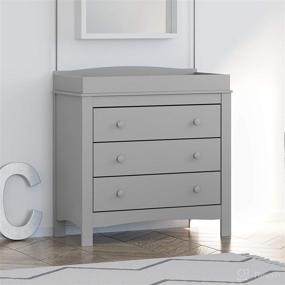 img 2 attached to 🚪 Graco Noah Dresser - 35.43x17.52x31.97 Inch - Pack of 1 - Pebble Gray