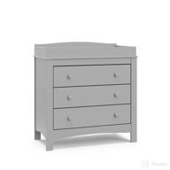 🚪 graco noah dresser - 35.43x17.52x31.97 inch - pack of 1 - pebble gray logo