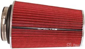 img 3 attached to Spectre Performance Universal Clamp-On Air Filter - Round Tapered; 3 in/3.5 in/4 in (102 mm/89 mm/76 mm) 🔴 Flange ID; 8.75 in (222 mm) Height; 6 in (152 mm) Base; 4.75 in (121 mm) Top - Red