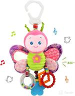 👶 colvwofa baby hanging rattles toys for 0-18 months with teether and clip on toy for stroller, car seat, activity gym – soft cartoon animal gift ideas for newborn logo