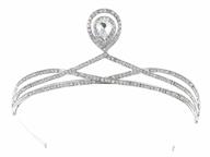 samky elegant ribbon design crystal wedding bridal tiara crown t1038 logo