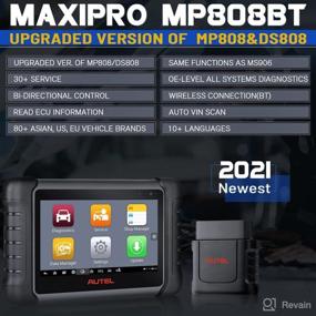 img 3 attached to Autel Scanner MaxiPRO MP808BT, 2022 + 2-Year Free Updates [Worth $700], Bi-Directional Car Diagnostic Scan Tool, Upgraded of MP808 DS808 DS708 MS906, ECU Coding, OE Full Diagnosis, 30+ Services