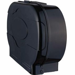 img 1 attached to Janico 9-дюймовый двухрулонный настенный диспенсер для туалетной бумаги, полупрозрачный черный (2010 г.)