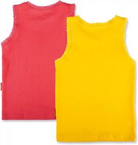 img 3 attached to 2-Pack Girls' Cotton Lace Tank Tops: Soft & Breathable Cami Undershirts From CUNYI!