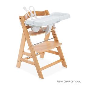 img 3 attached to Upgrade Your Hauck Wooden Highchair: Hauck Alpha Tray With 5-Point Harness And Depth Adjustable Table, Perfect 3 In 1 Table Set For Your Growing Baby