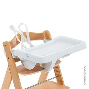 img 1 attached to Upgrade Your Hauck Wooden Highchair: Hauck Alpha Tray With 5-Point Harness And Depth Adjustable Table, Perfect 3 In 1 Table Set For Your Growing Baby