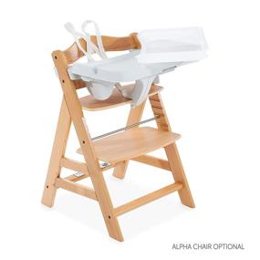 img 2 attached to Upgrade Your Hauck Wooden Highchair: Hauck Alpha Tray With 5-Point Harness And Depth Adjustable Table, Perfect 3 In 1 Table Set For Your Growing Baby