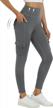 warm and stylish: women's fleece lined cargo leggings for winter hikes and outdoor adventures logo