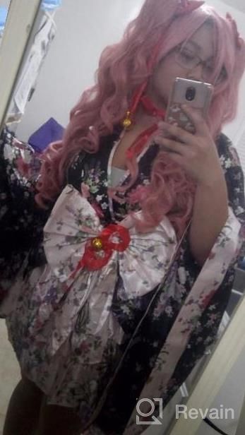 img 1 attached to VSVO Anime Cosplay Lolita Halloween Fancy Dress Japanese Kimono Costume review by Yolette Jackson