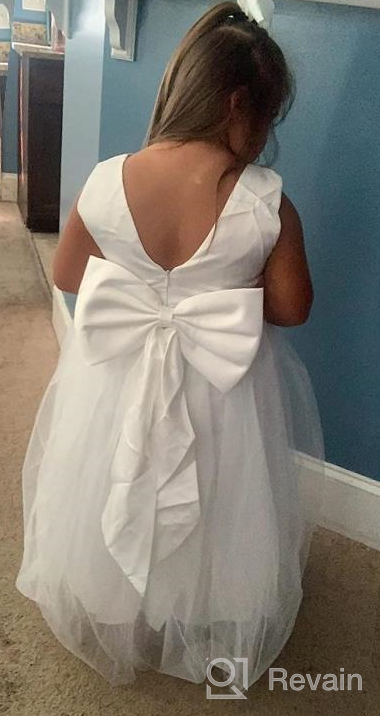 img 1 attached to Kids Sleeveless Embroidered Princess Pageant Dress Prom Ball Gown review by Jackie Wilson
