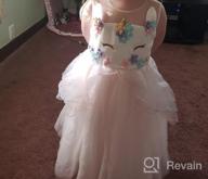 img 1 attached to Unicorn Party Dress For Flower Girls: JerrisApparel Pageant Princess Costume review by Nick Granner